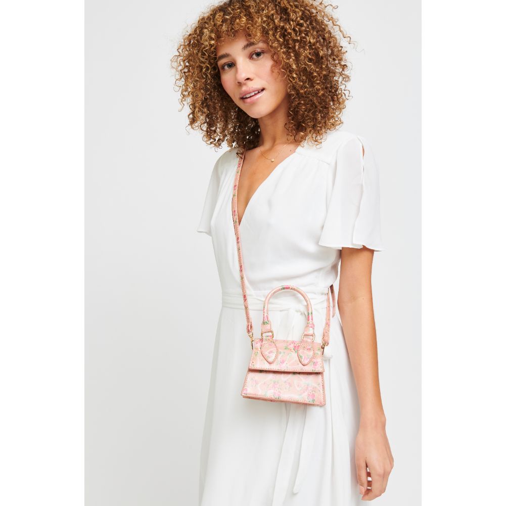 Woman wearing Pink Urban Expressions Jojo Mini Bag 840611181459 View 1 | Pink
