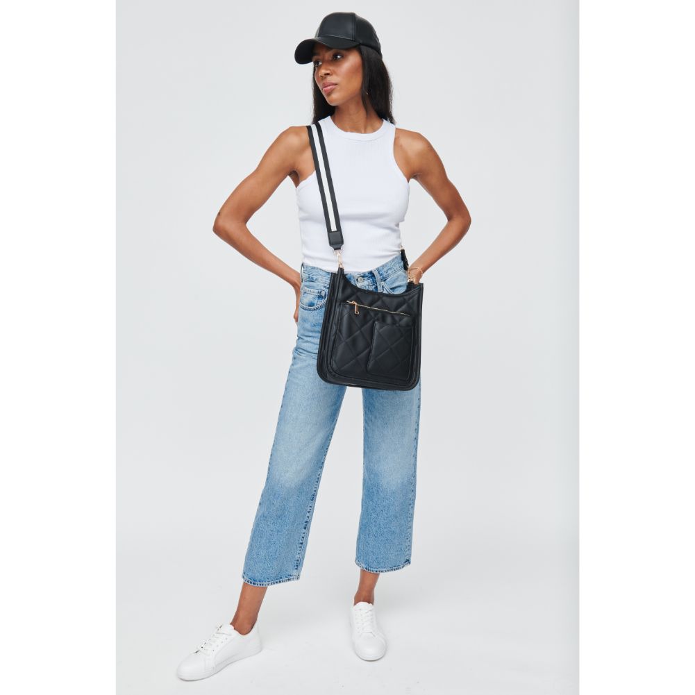 Woman wearing Black Urban Expressions Harlie Crossbody 840611104847 View 3 | Black