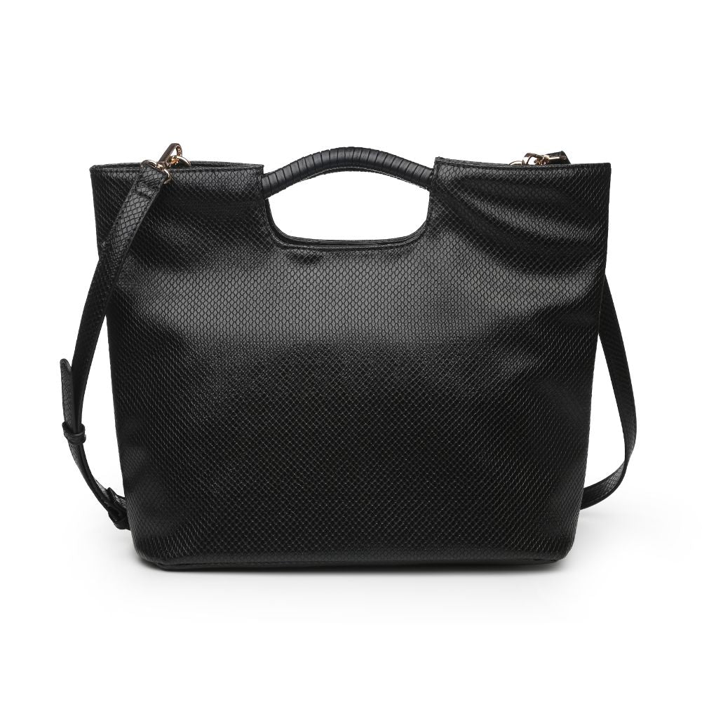 Woman wearing Black Urban Expressions Silas Tote 840611166814 View 7 | Black
