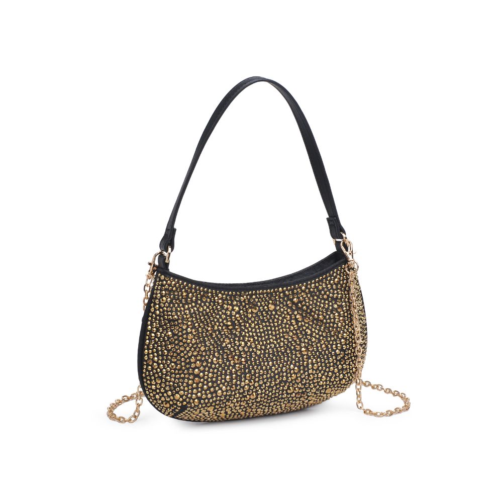 Woman wearing Gold Urban Expressions Simone Evening Bag 840611113870 View 6 | Gold