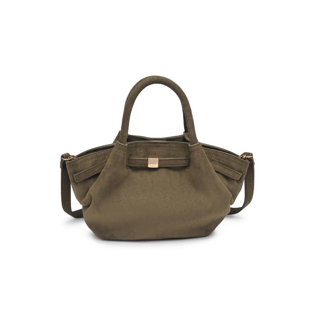 Product Image of Urban Expressions Selena - Faux Suede Crossbody 840611199195 View 5 | Olive