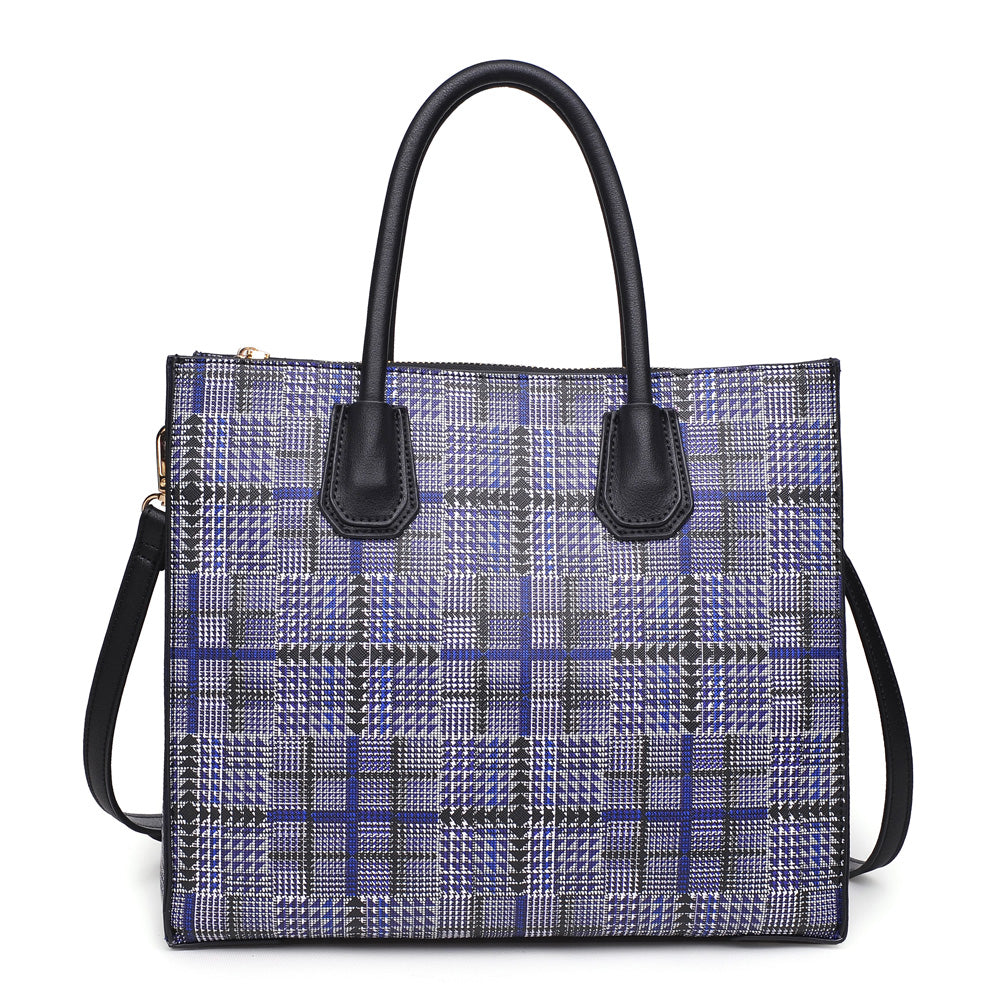 Woman wearing Navy Urban Expressions Brynn Satchel NA-840611153142 View 5 | Navy
