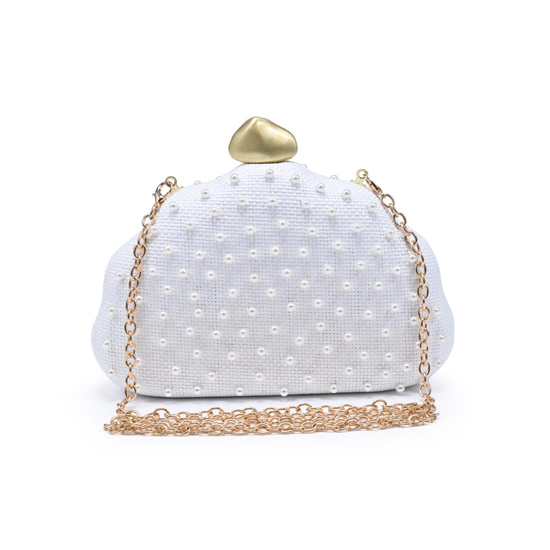 Woman wearing Ivory Urban Expressions Valerie Evening Bag 840504207914 View 7 | Ivory