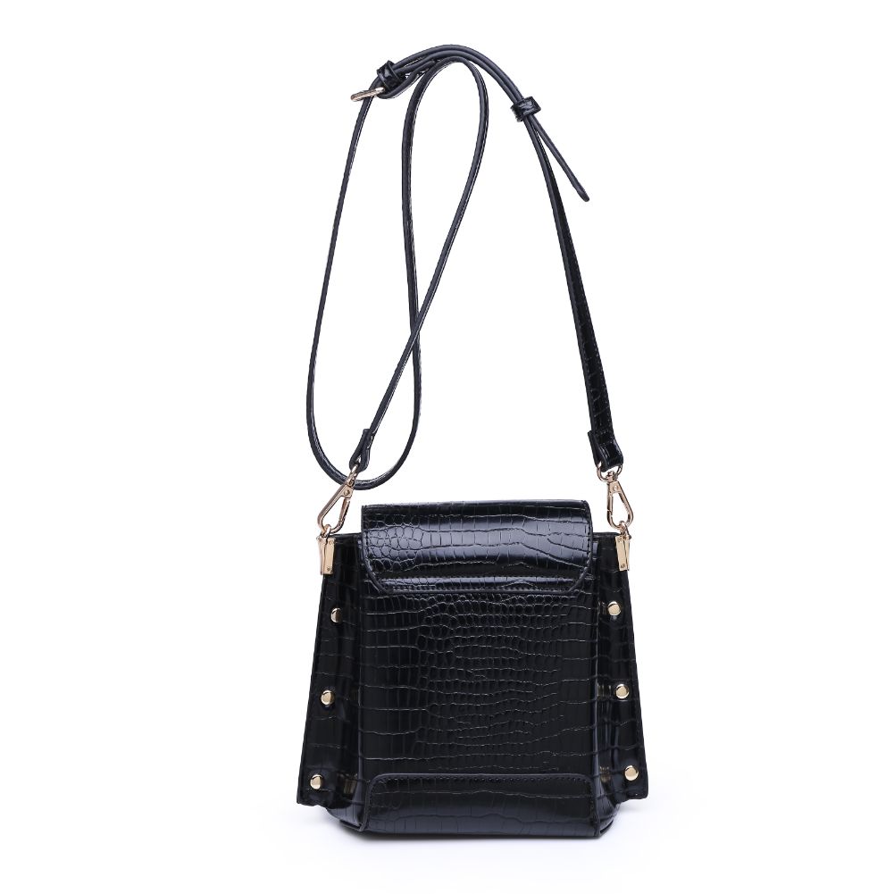 Product Image of Urban Expressions Taylor Croc Crossbody 840611165565 View 3 | Black