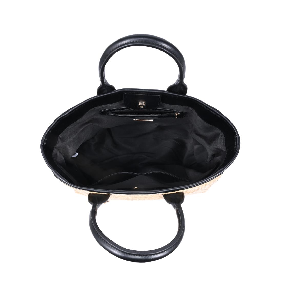 Woman wearing Natural Black Urban Expressions Jaxon Tote 840504205026 View 9 | Natural Black