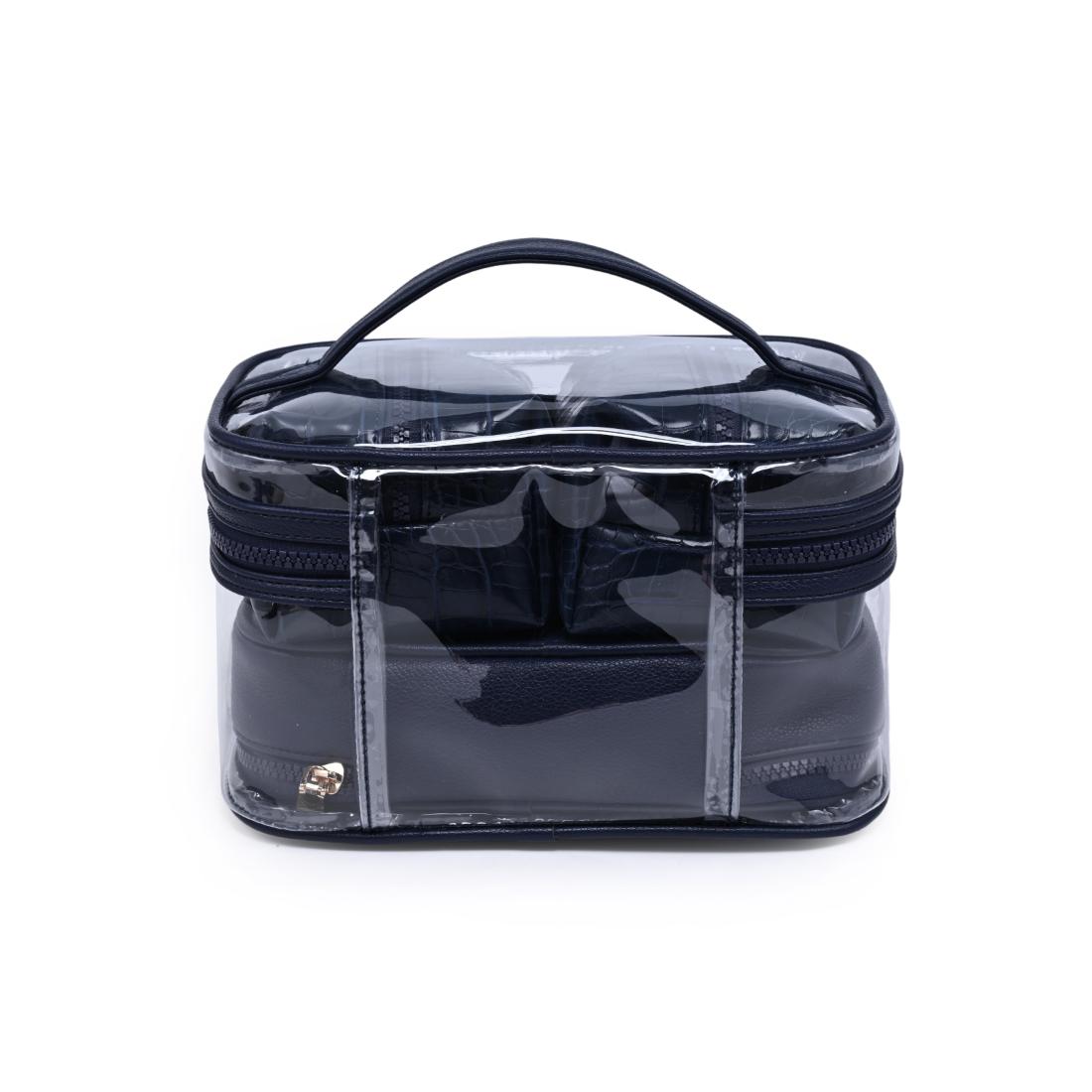 Urban Essentials Croc Chic - 4 Piece Train Case Set 840504215735 View 7 | Navy