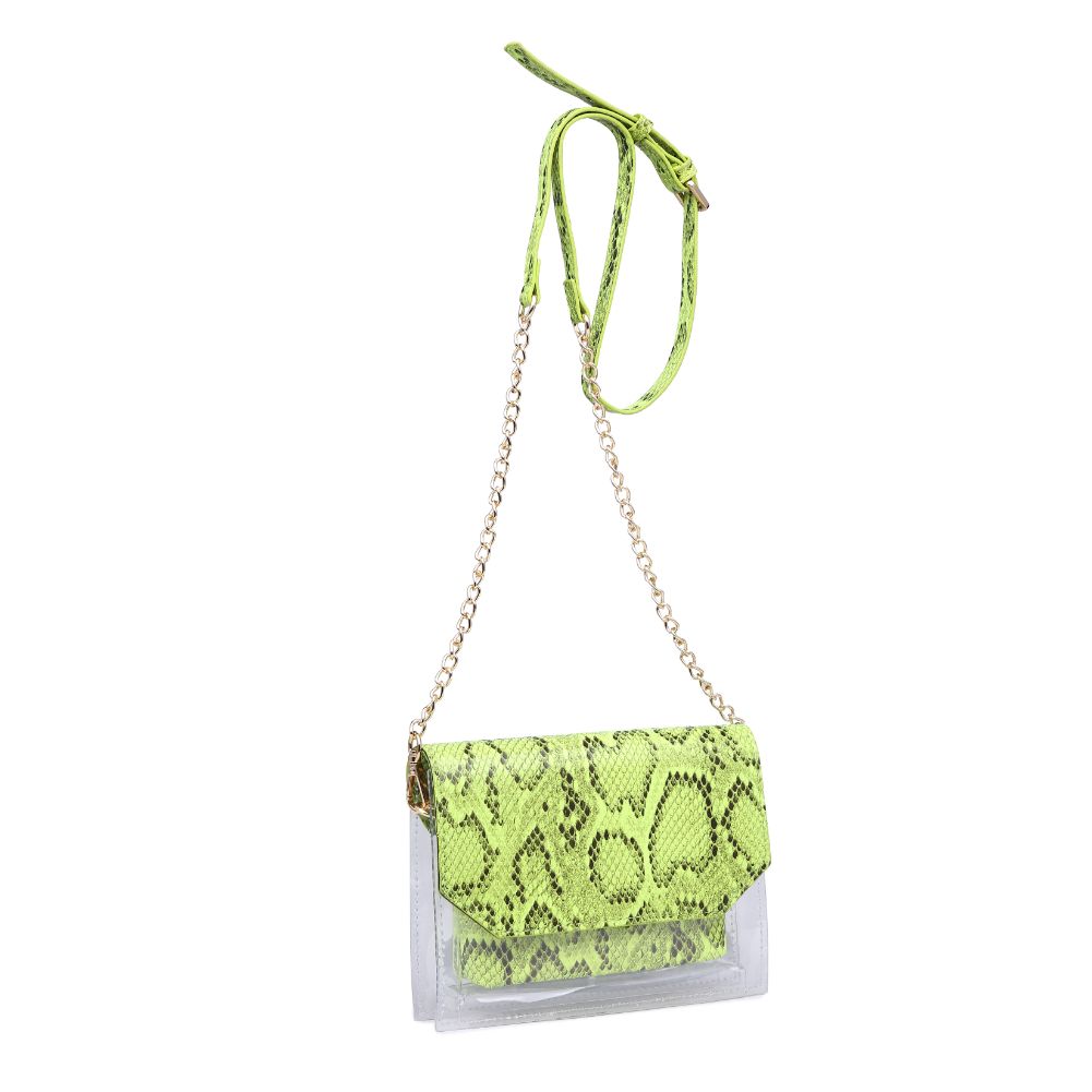 Product Image of Urban Expressions Tailgate - Snake Crossbody 840611162946 View 2 | Neon Yellow