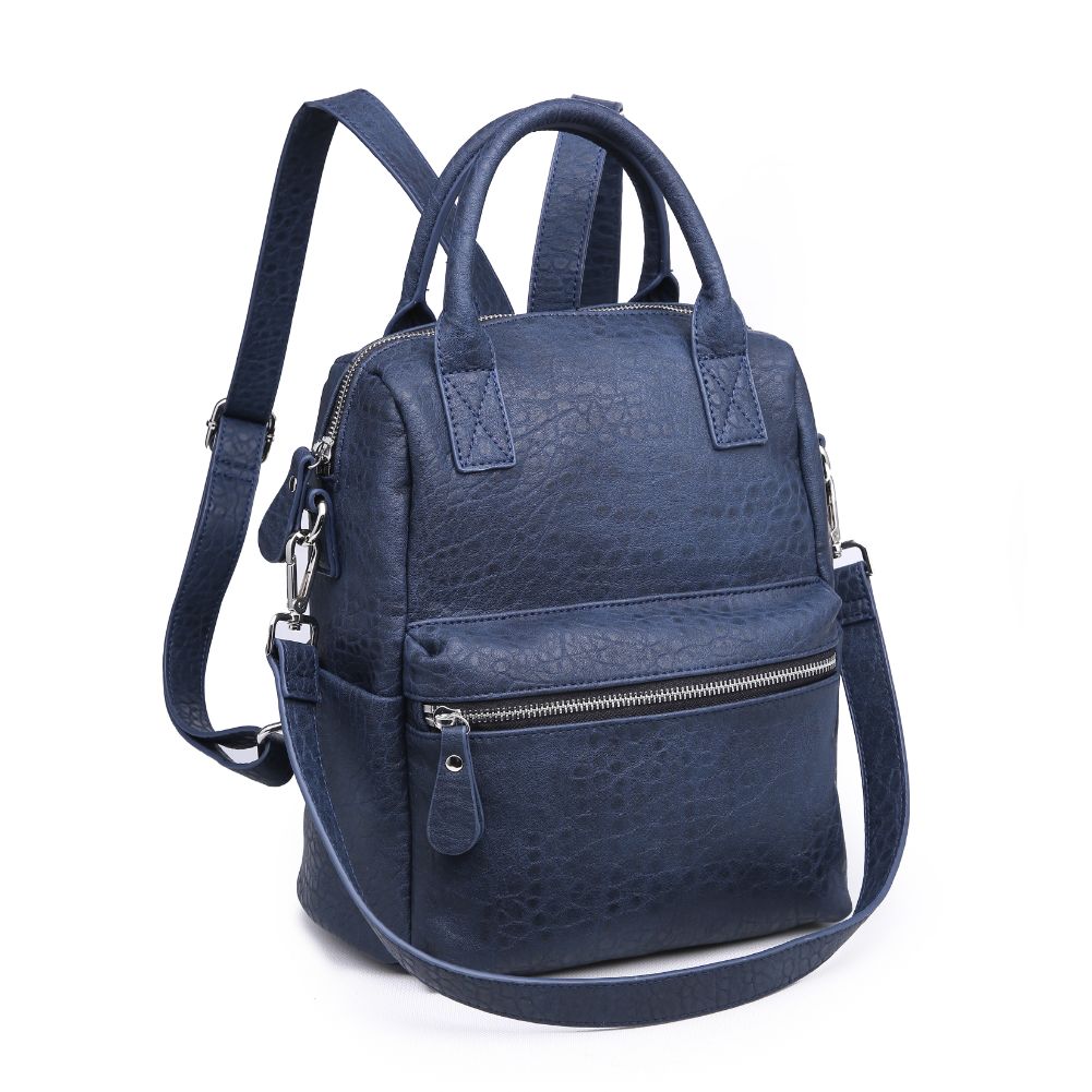 Product Image of Urban Expressions Andre Textured Backpack NA-840611164445 View 2 | Navy