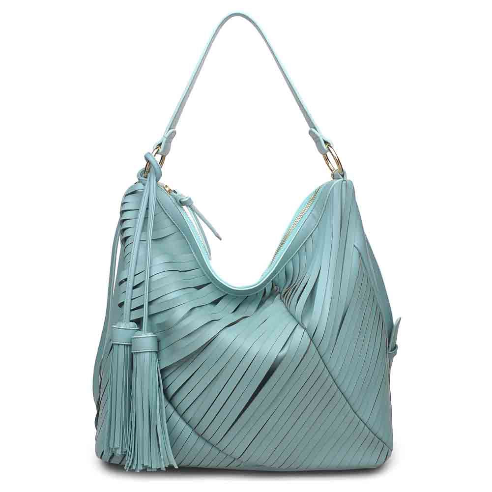 Woman wearing Sage Urban Expressions Jinx Hobo NA-840611124982 View 5 | Sage