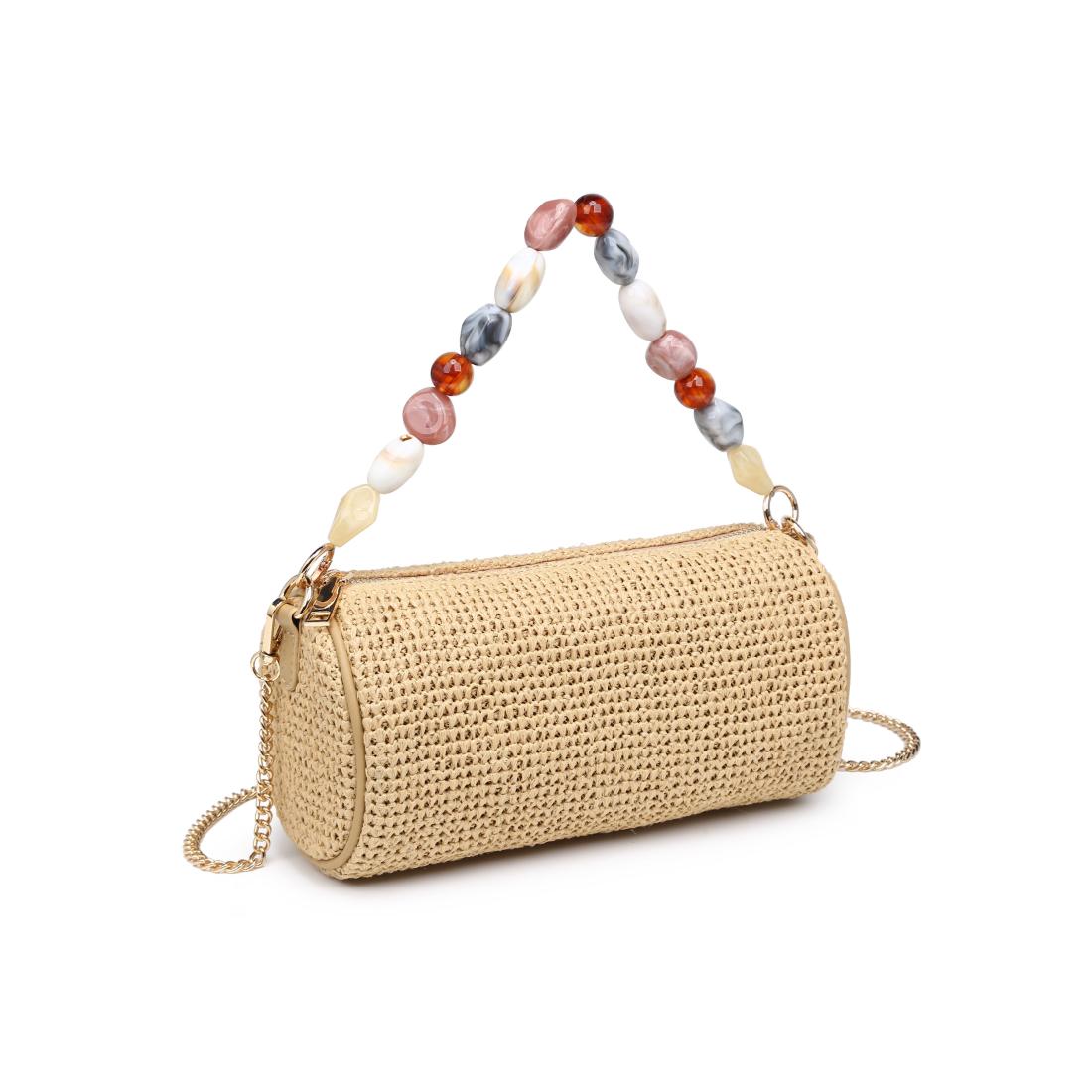 Woman wearing Natural Urban Expressions Rachel - Straw Clutch 840504206238 View 6 | Natural