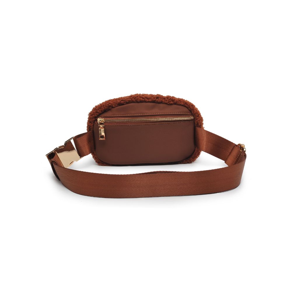 Woman wearing Tan Urban Expressions Santi Belt Bag 840611190451 View 7 | Tan