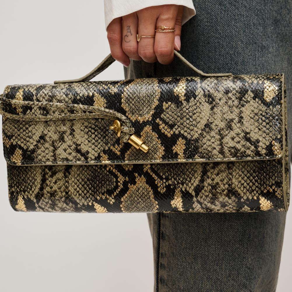 Woman wearing Olive Taupe Urban Expressions Ada Crossbody 840611137098 View 4 | Olive Taupe