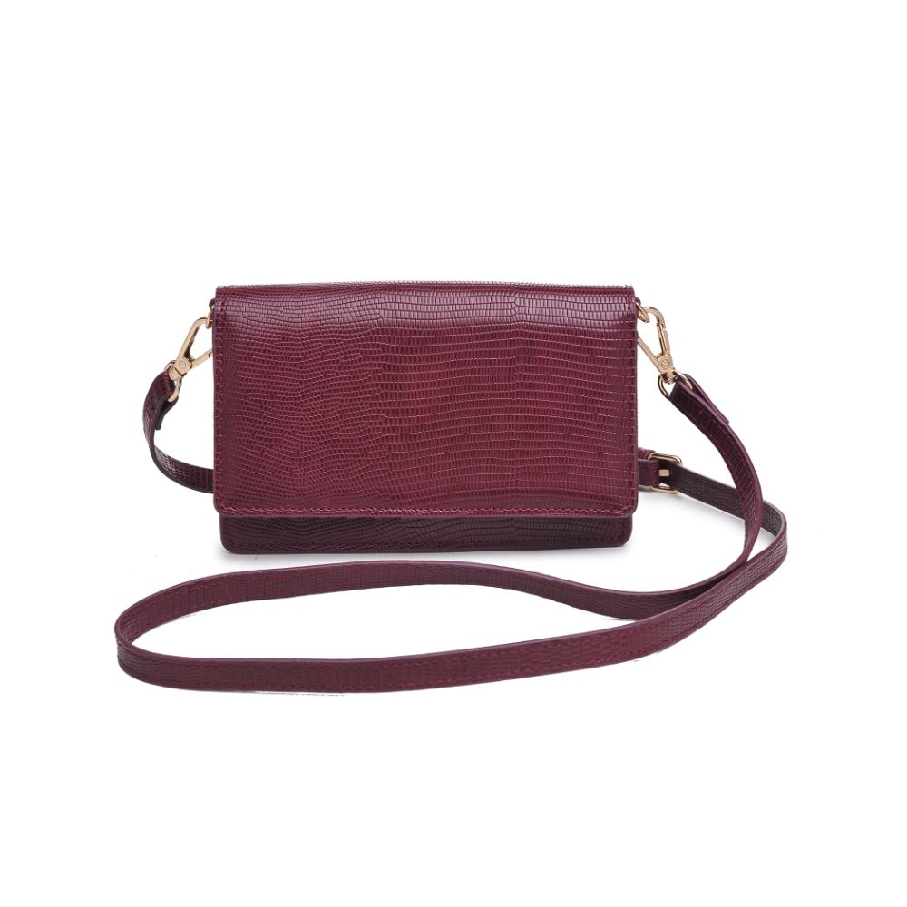 Product Image of Urban Expressions Emma Lizard Crossbody 840611173935 View 1 | Wine