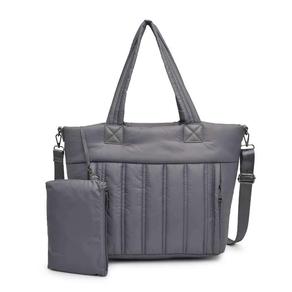 Product Image of Urban Expressions Ellis Tote 840611182685 View 5 | Carbon