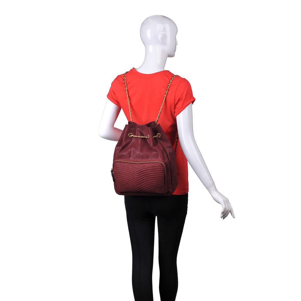 Product Image of Urban Expressions Farrah Backpack NA-840611153692 View 5 | Burgundy