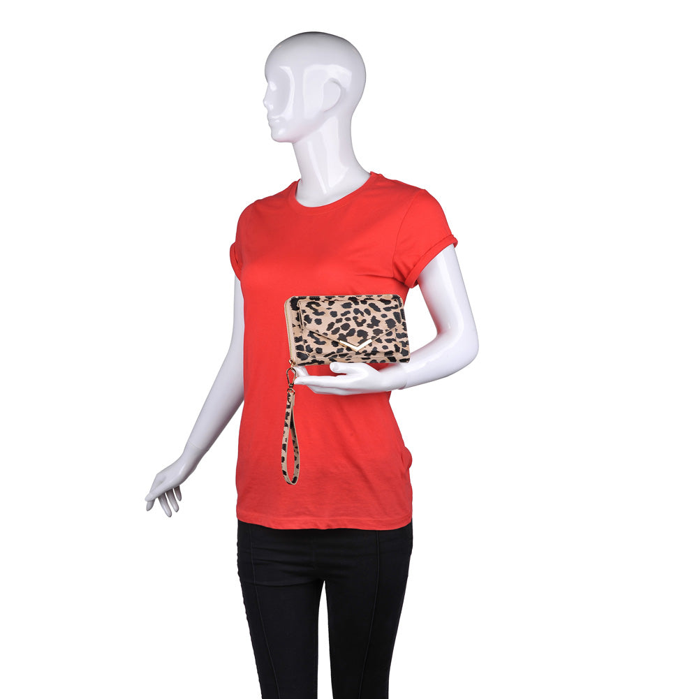Product Image of Urban Expressions Tessi Leopard Wallet NA-840611152848 View 5 | Tan