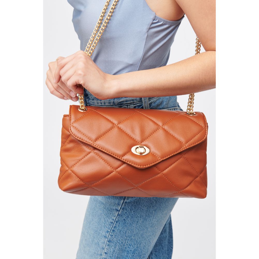 Woman wearing Tan Urban Expressions Felicity Crossbody 840611182760 View 1 | Tan