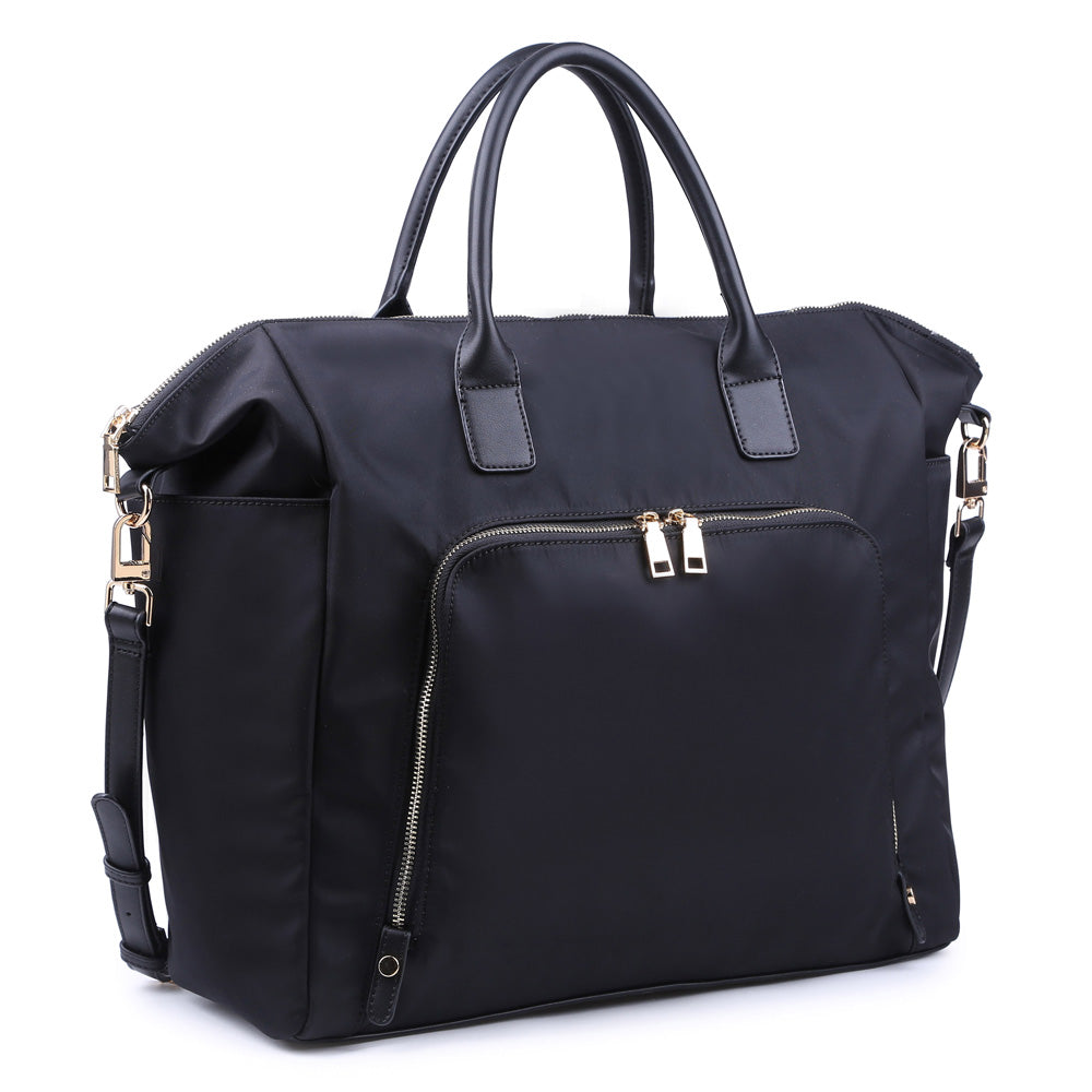 Product Image of Urban Expressions Leap Satchel 840611137982 View 2 | Black