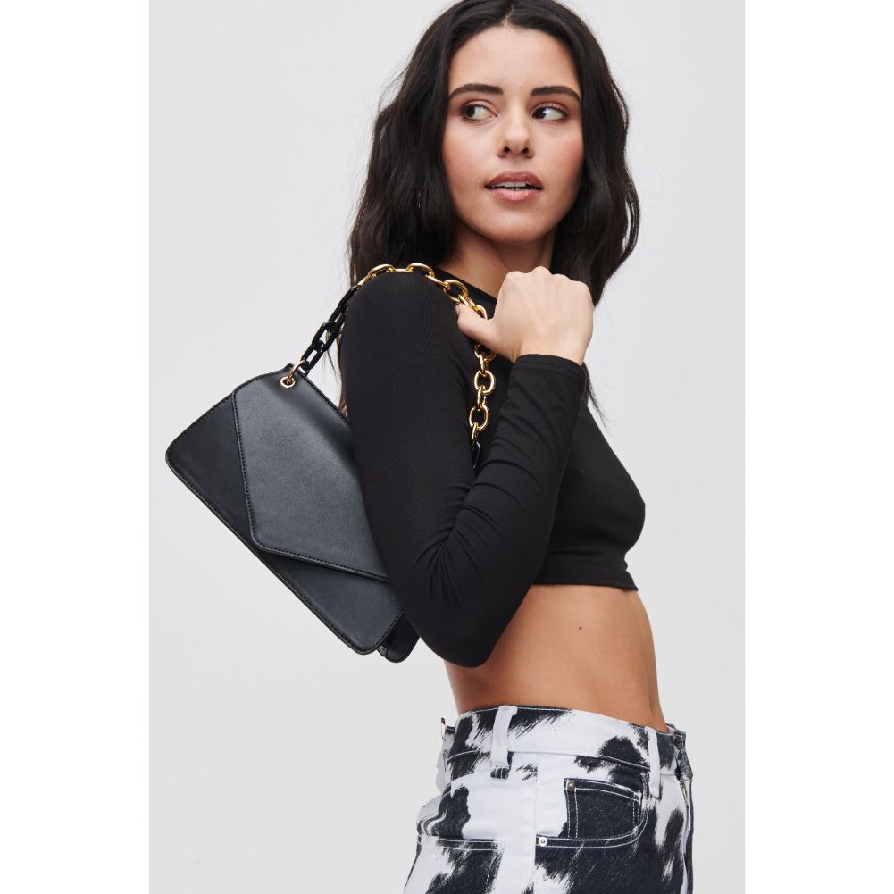 Woman wearing Black Urban Expressions Lisette Crossbody 840611118240 View 3 | Black