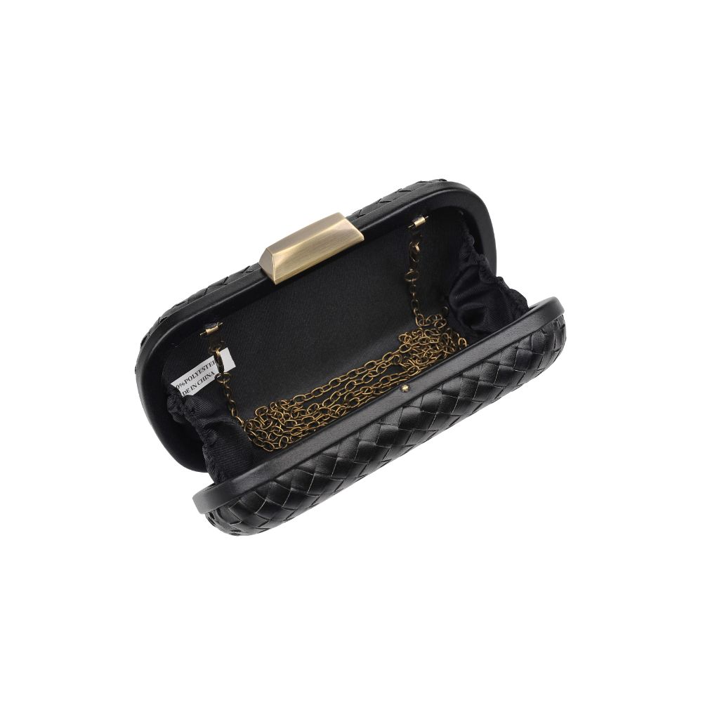 Product Image of Urban Expressions Chrome Evening Bag 840611183408 View 8 | Black