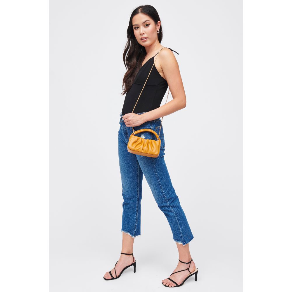 Woman wearing Mustard Urban Expressions Milo Mini Bag 818209010528 View 3 | Mustard