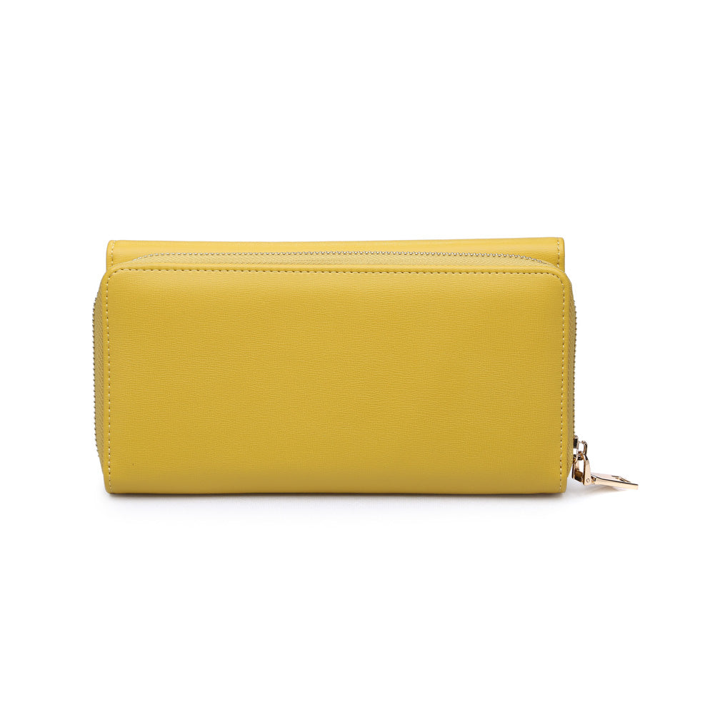 Product Image of Urban Expressions Sophia Wallet NA-840611149657 View 3 | Mustard