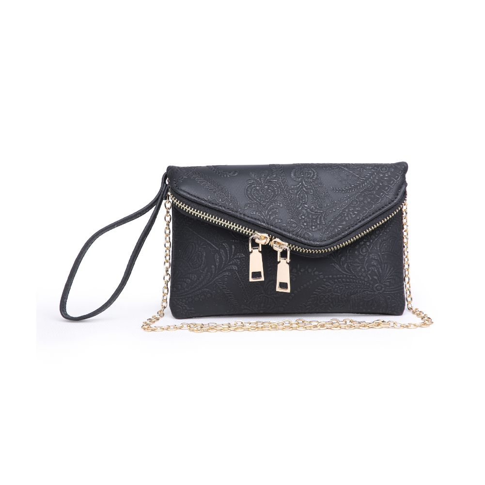 Product Image of Urban Expressions Lucy Floral Wristlet NA-840611151506 View 1 | Black