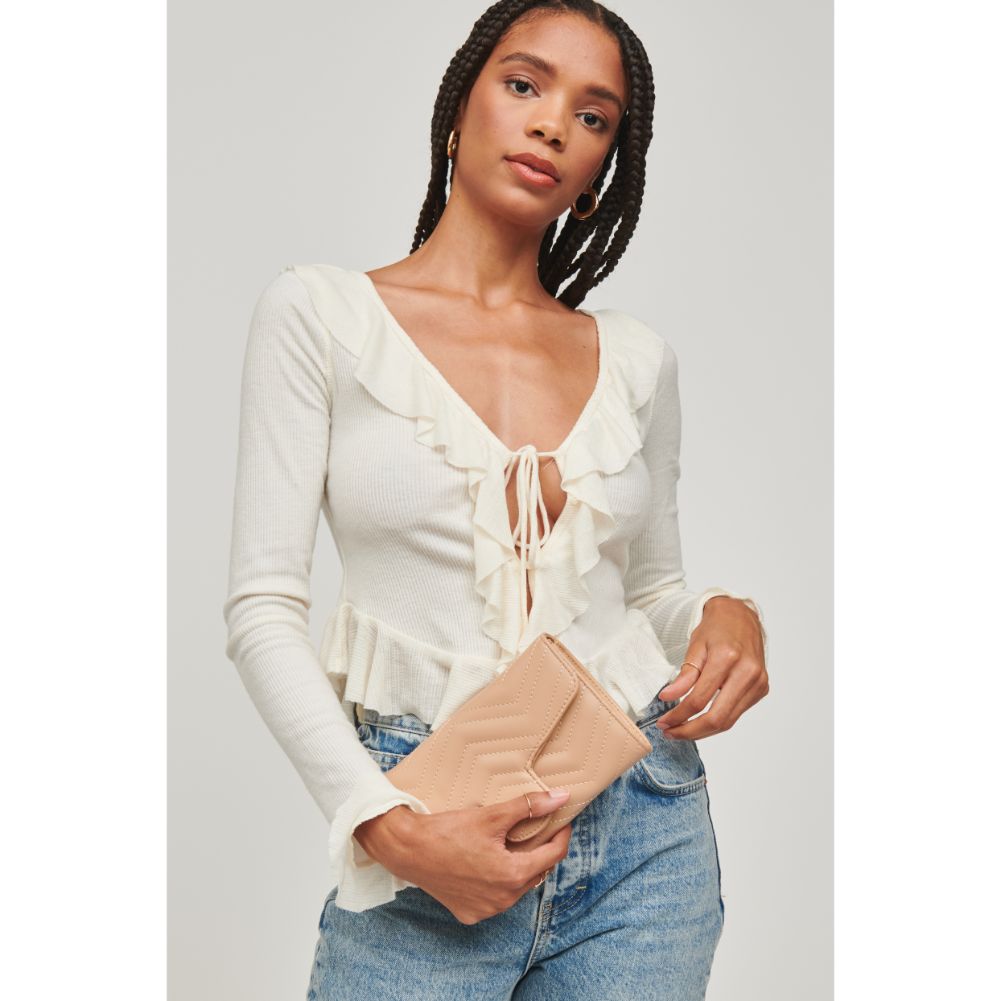 Woman wearing Natural Urban Expressions Gabriella Crossbody 840611110237 View 4 | Natural