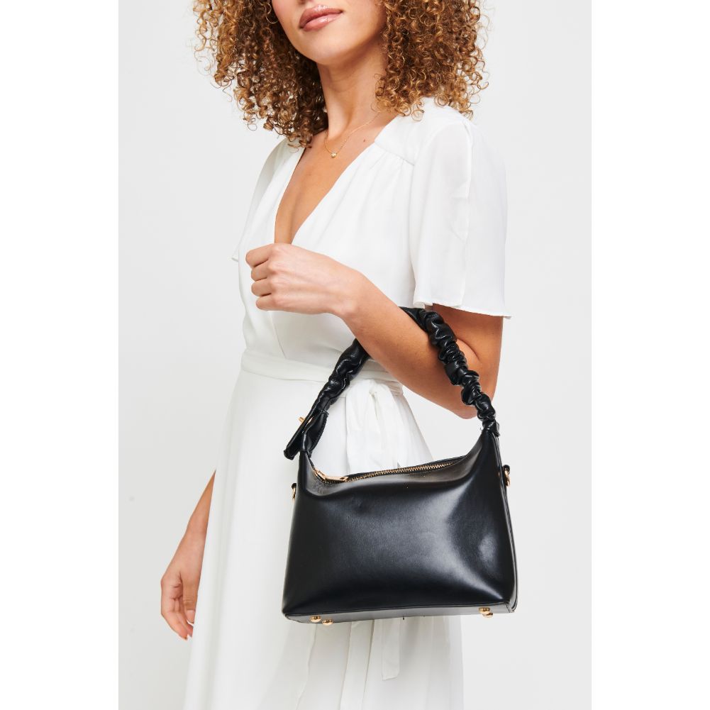 Woman wearing Black Urban Expressions Maddie Crossbody 840611179319 View 2 | Black
