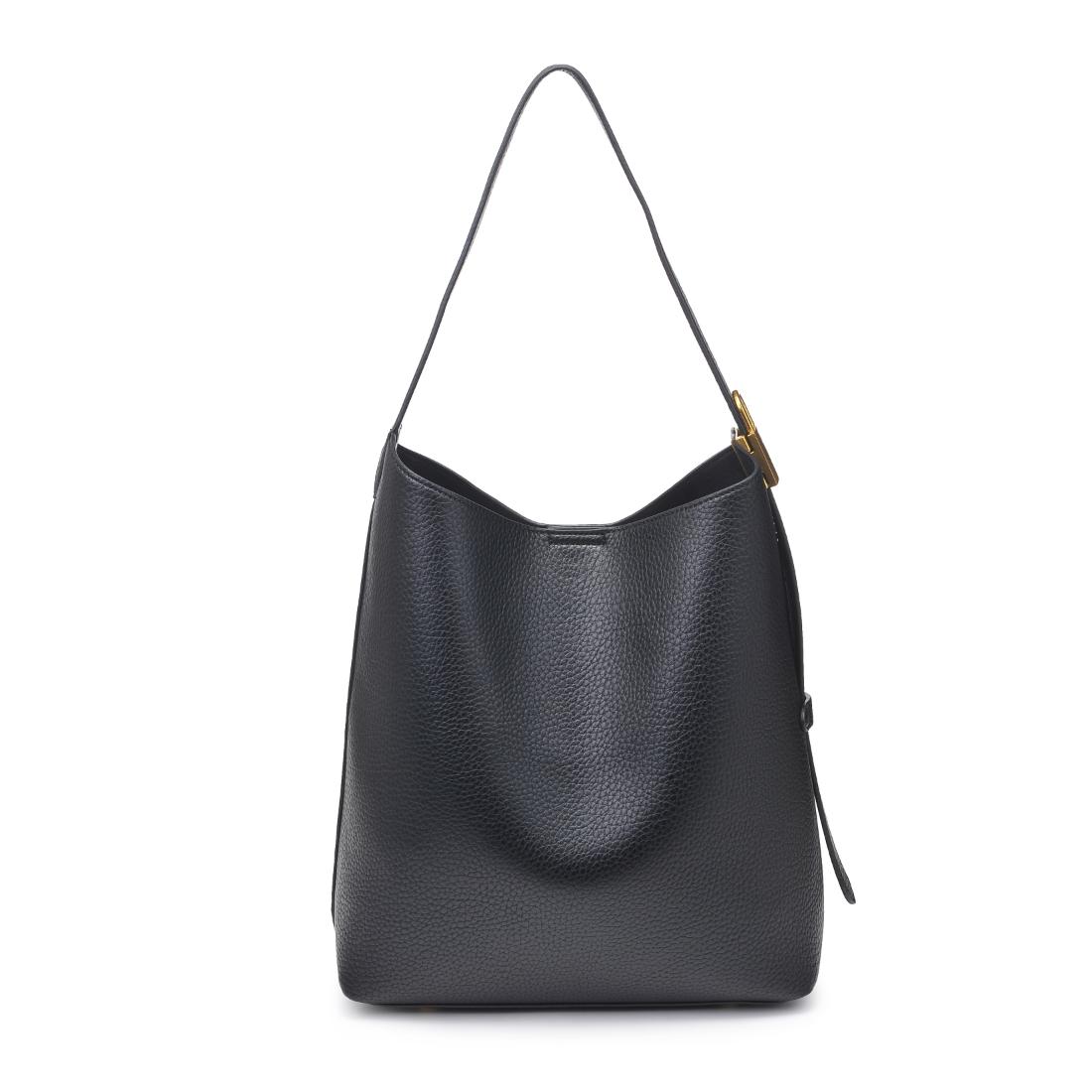 Woman wearing Black Urban Expressions Matty Hobo 840611198488 View 7 | Black