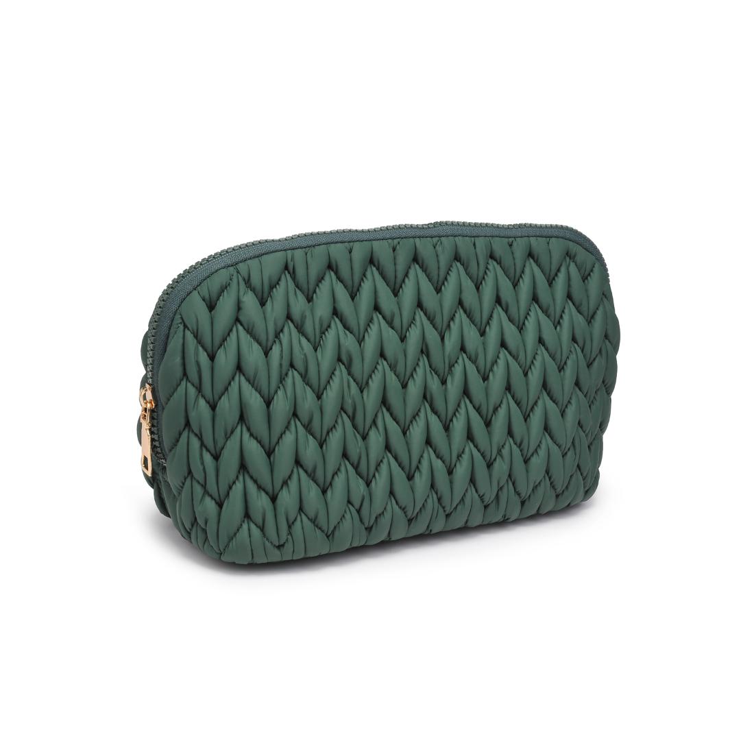 Urban Essentials Celisse Cosmetic & Travel Organizer Dome Pouch 840611197153 View 6 | Emerald