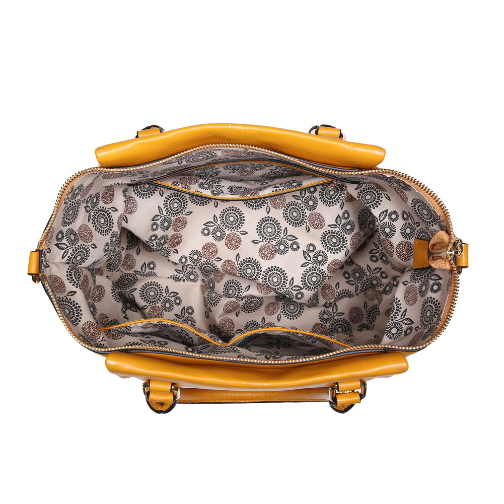 Product Image of Urban Expressions Frankie Satchel NA-840611149558 View 4 | Mustard