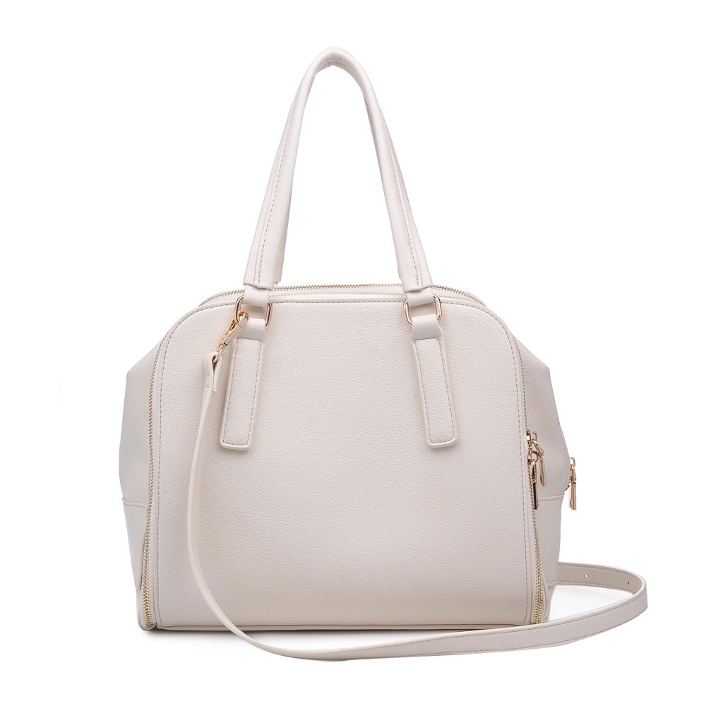 Product Image of Urban Expressions Adriana Satchel NA-840611159106 View 3 | Cream