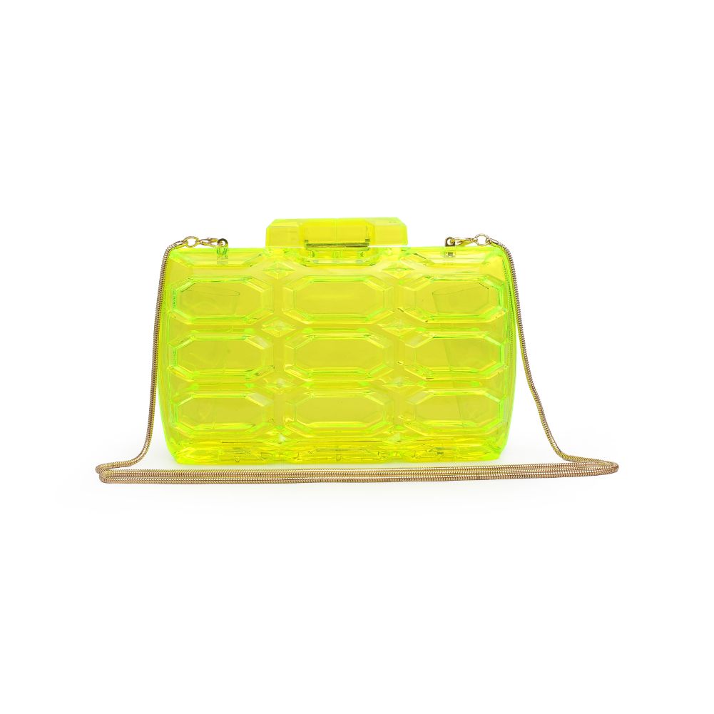 Product Image of Urban Expressions Rexha Evening Bag 840611171672 View 5 | Neon Yellow