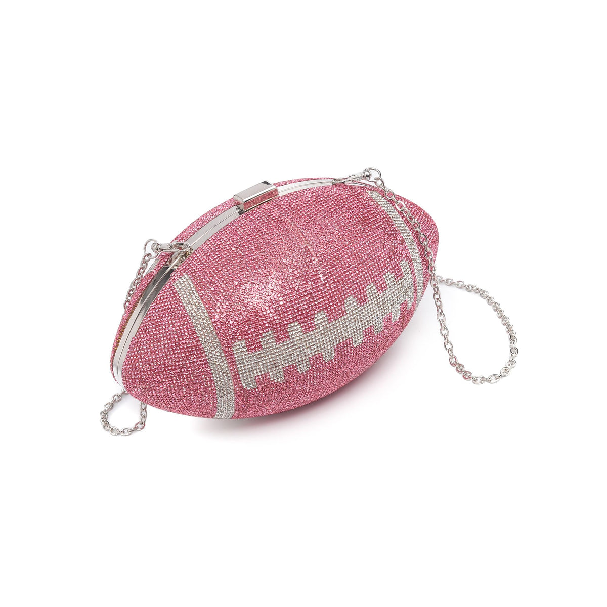 Woman wearing Pink Silver Urban Expressions Robbie Evening Bag 818209012232 View 6 | Pink Silver