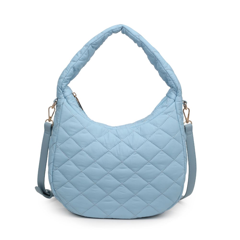 Product Image of Urban Expressions Sonoma - Quilted Nylon Hobo 840611118462 View 5 | Baby Blue