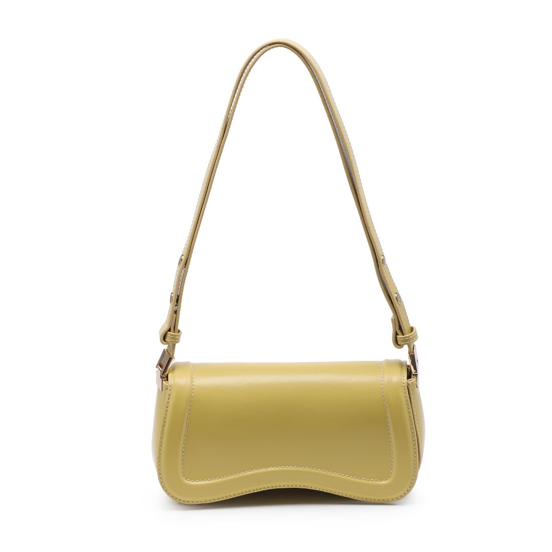 Woman wearing Chartreuse Urban Expressions Max Shoulder Bag 840504208454 View 5 | Chartreuse