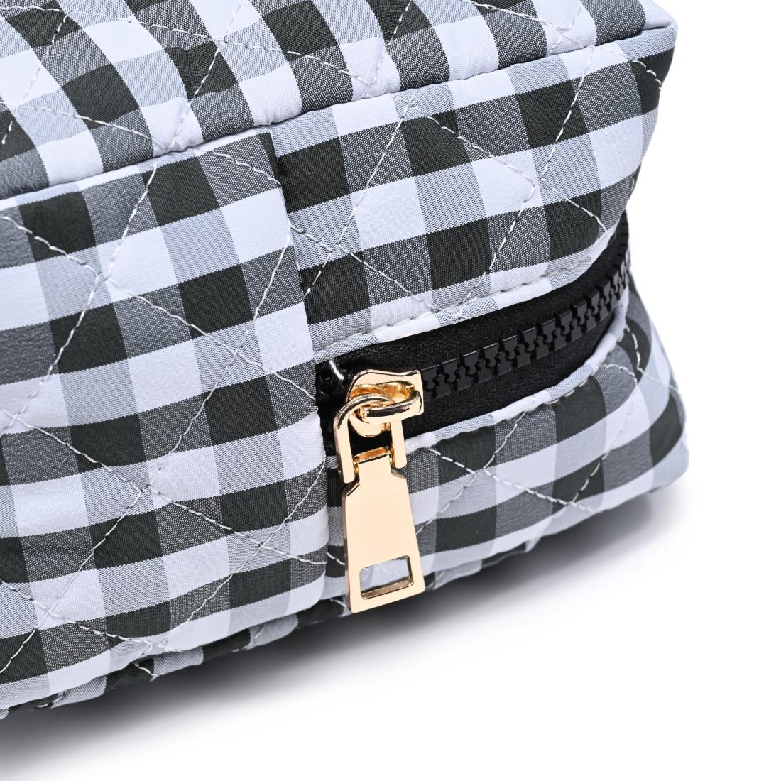 Urban Essentials Check Mate Cosmetic & Travel Organizer Pouch 840504209826 View 8 | Black
