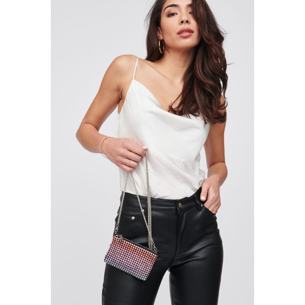 Woman wearing Multi Urban Expressions Christina Evening Bag 818209012829 View 3 | Multi