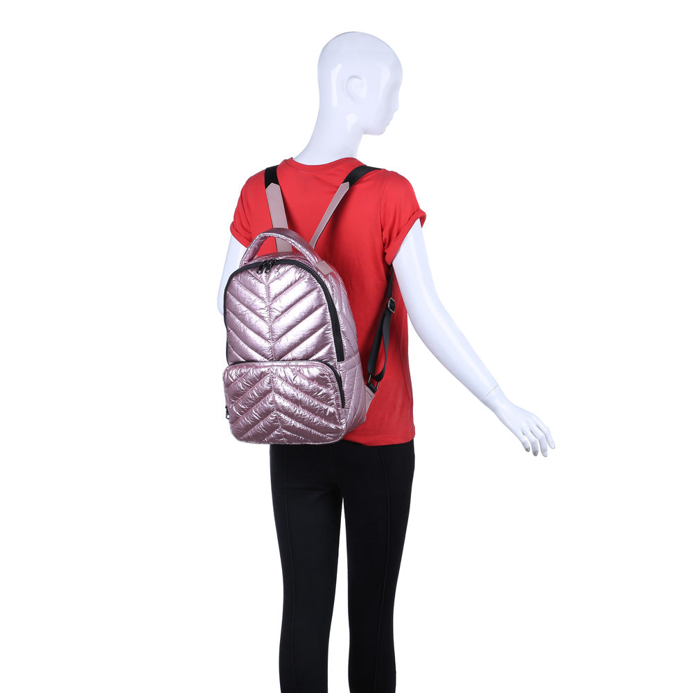 Product Image of Urban Expressions Grand Slam Backpack NA-840611162434 View 5 | Metallic Pink