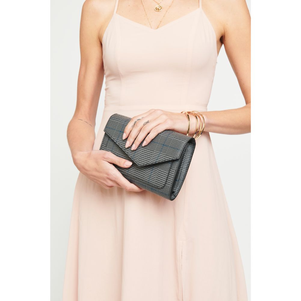 Woman wearing Grey Urban Expressions Xavier Clutch NA-840611156624 View 3 | Grey
