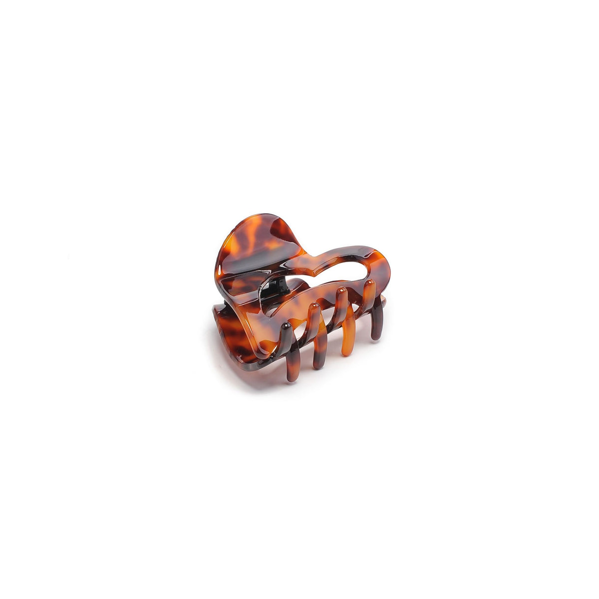 Urban Expressions Heart Design Small Claw Hair Claw 818209013383 View 5 | Tortoise