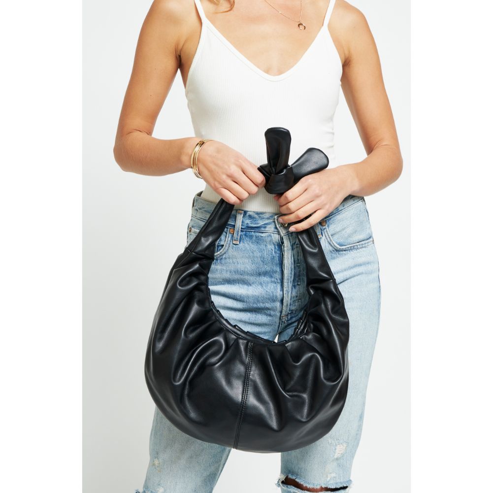 Woman wearing Black Urban Expressions Josie Hobo 840611179418 View 1 | Black