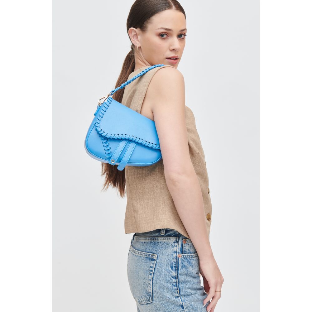 Woman wearing Azure Urban Expressions Sloane Crossbody 840611106957 View 3 | Azure