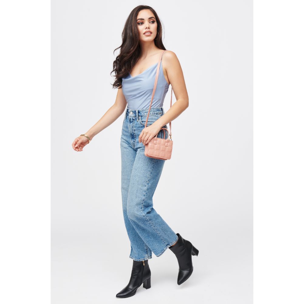 Woman wearing French Rose Urban Expressions Sia Mini Bag 840611182814 View 4 | French Rose