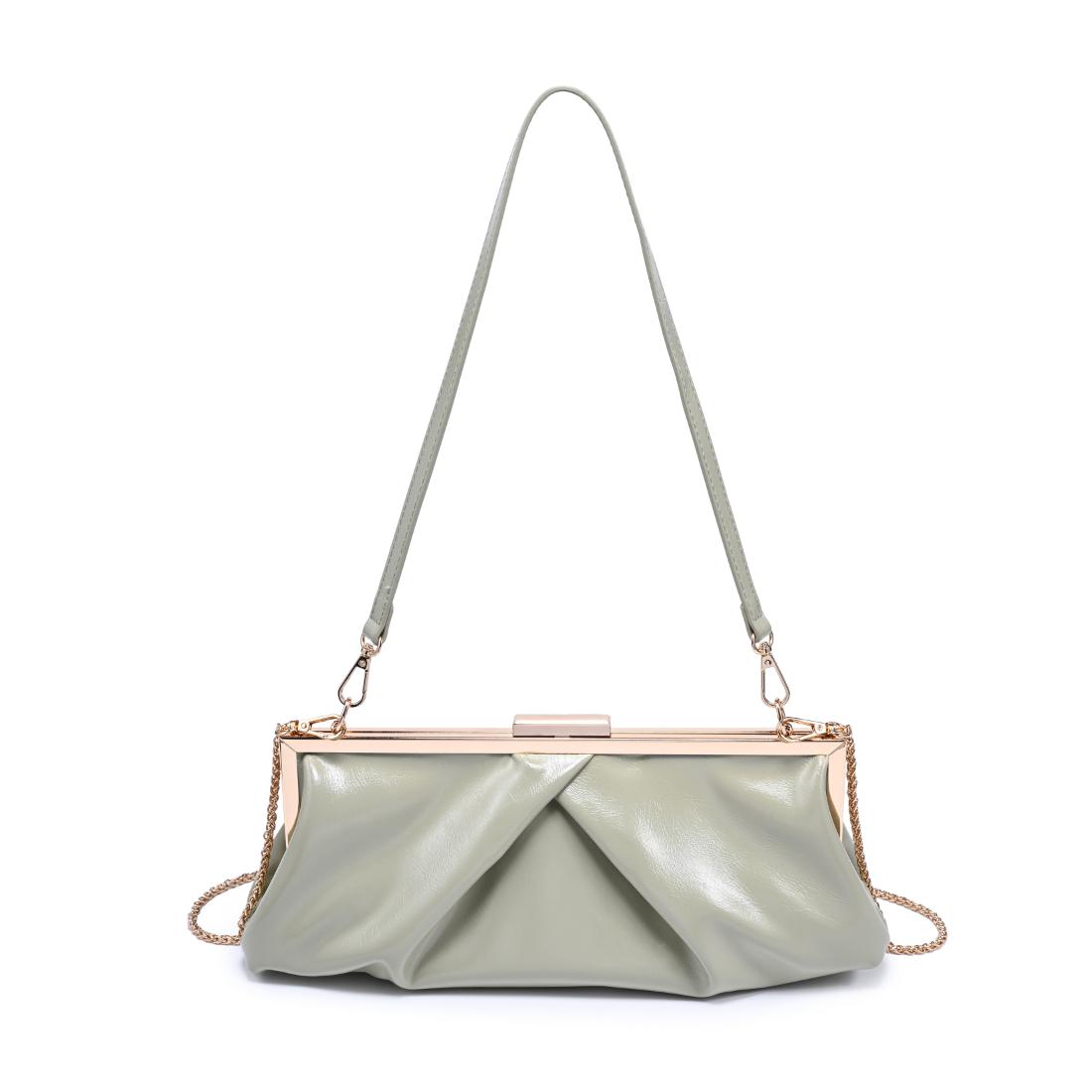 Woman wearing Sage Urban Expressions Scottie Crossbody 840504207983 View 7 | Sage