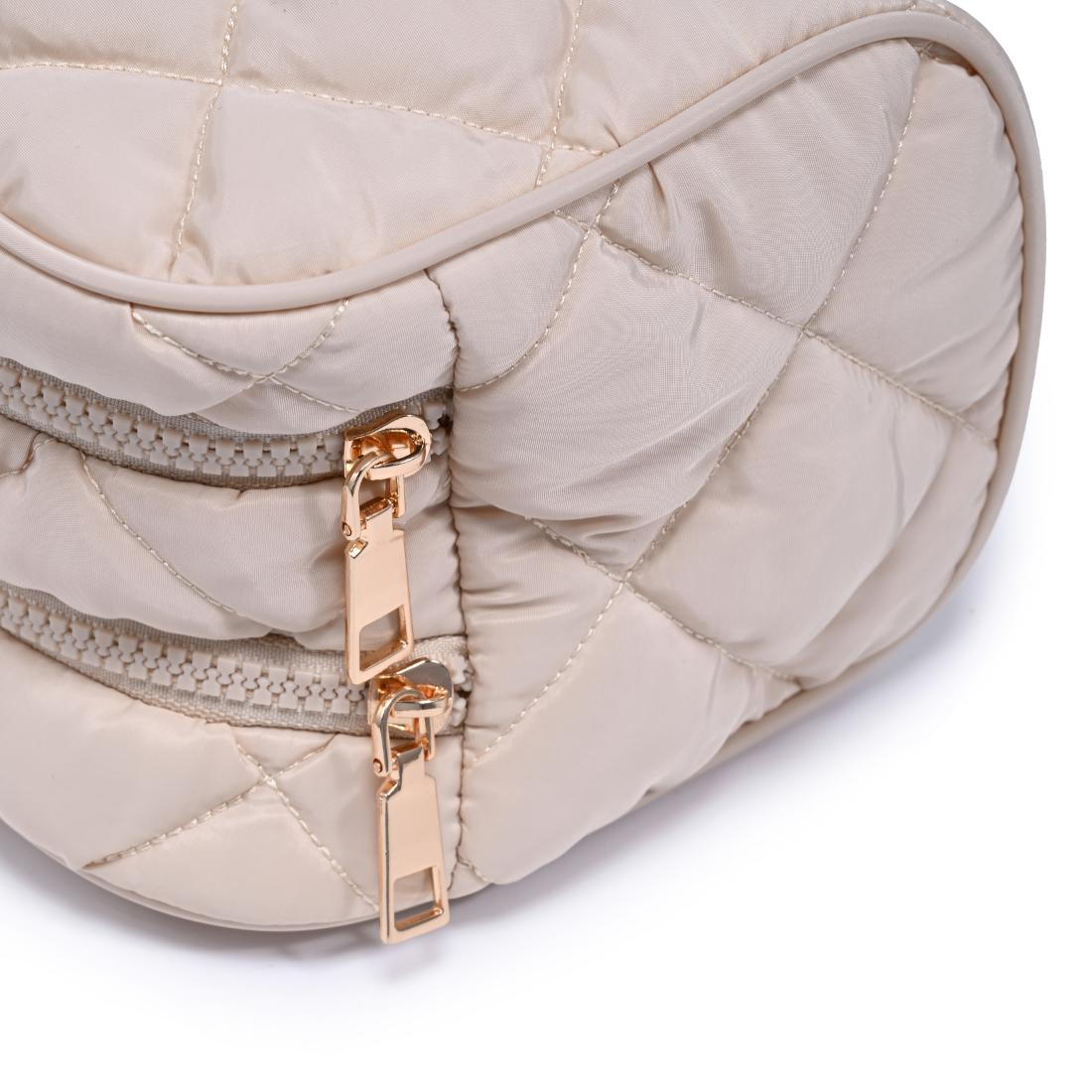 Urban Essentials Daily Duo- Quited Puffer Cosmetic & Travel Organizer Pouch 840504207358 View 8 | Cream
