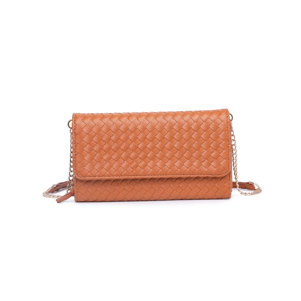 Woman wearing Tan Urban Expressions Wallis Crossbody 840611107534 View 5 | Tan