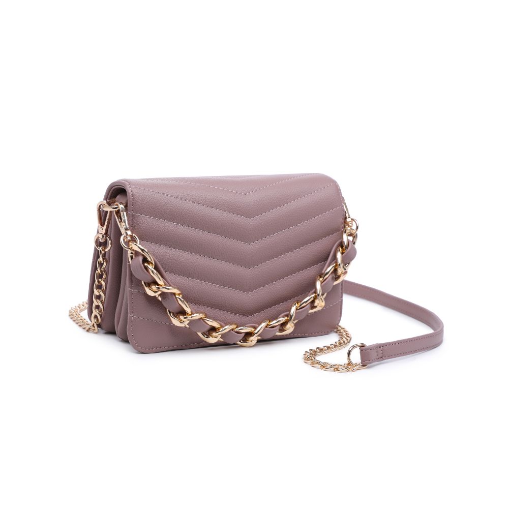 Product Image of Urban Expressions Genny - Chevron Stitch Crossbody 818209017183 View 2 | Mauve