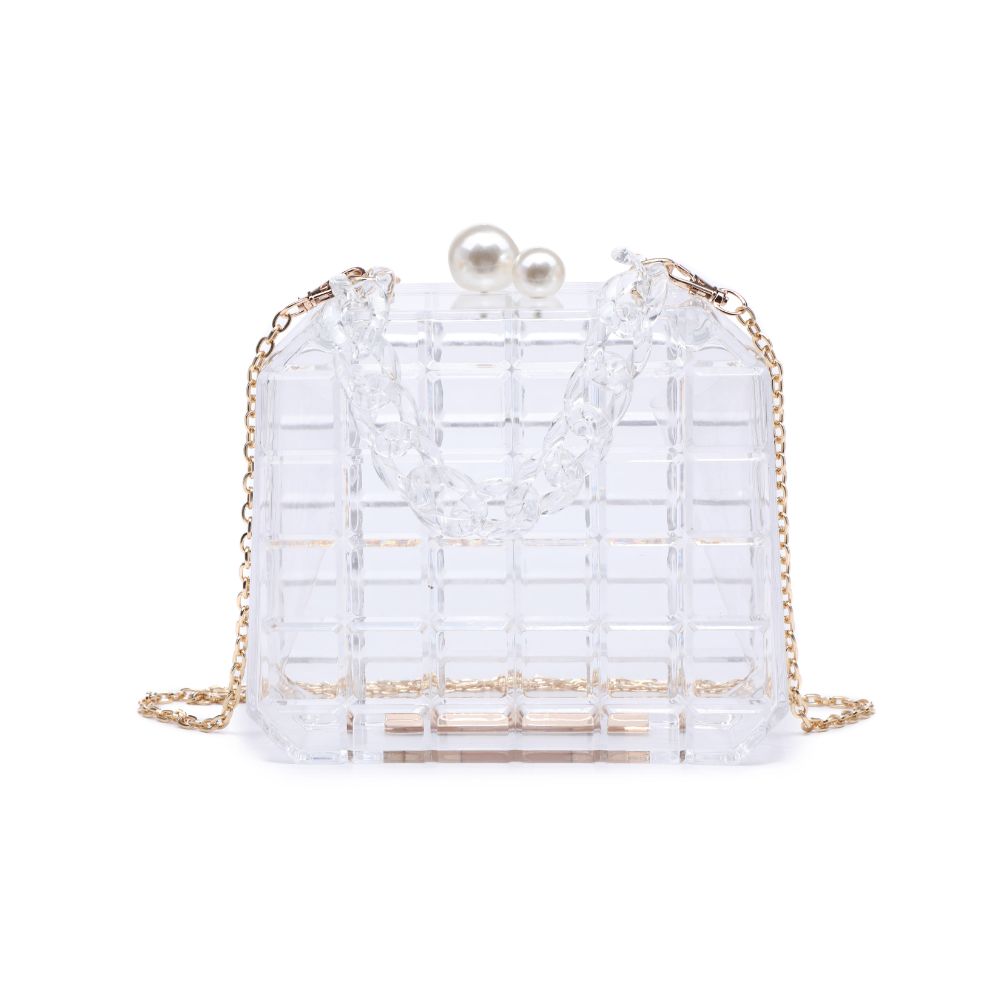 Product Image of Urban Expressions Pearl Minaudiere 818209010535 View 5 | Clear